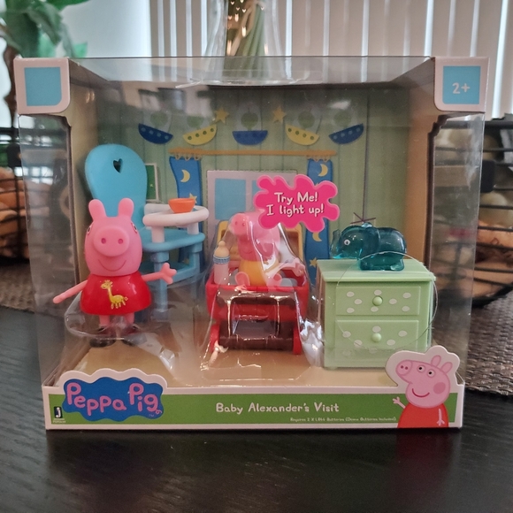 peppa pig baby alexander visit toy